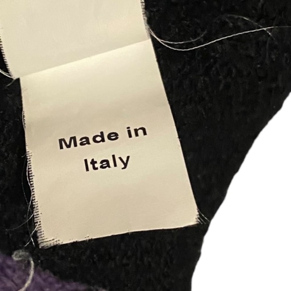 Vintage Jeremy Scott Planet Intarsia Sweater Avant Garde Wool Hair Blend - Picture 6 of 6